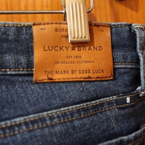 Lucky Brand Sweet Crop Jeans Medium Wash Stretch Mid-Rise Straight Crop Sz 8 - Picture 10 of 14